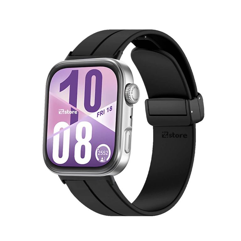 Correa Silicona Para Huawei Watch Fit 4 Broche Magnetico Black Negro