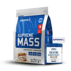 SUPREME NUTRITION - Supreme Mass 10Lb Cookies+Creatina Applied Nutrition 250Gr