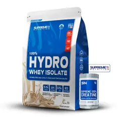 SUPREME NUTRITION - 100% Hydro Whey Isolate Vainilla 5.5 lb+Creatina 250Gr