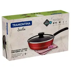 TRAMONTINA - Sartén con Tapa Sicília 24cm 20406724