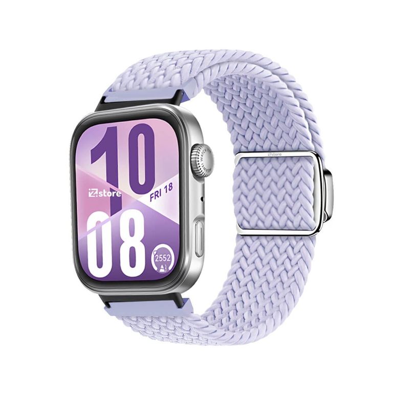 Correa de Nylon para Huawei Watch Fit 4 Broche Magnético lila Black