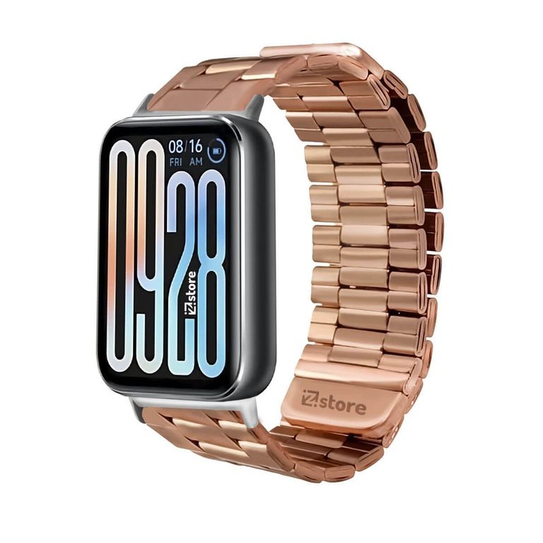 Correa de Metal Para Xiaomi Smarband 9 Pro gold rose