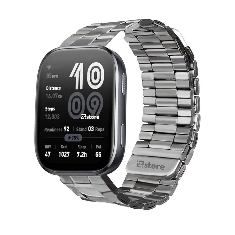 Correa de Metal Para Amazfit Bip 6 Magnetico Silver