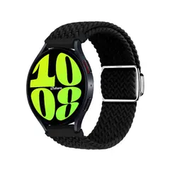 GENERICO - Correa de Nylon Para Amazfit Bip 6 con Broche Magnético negro