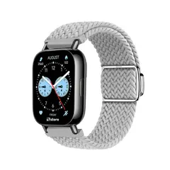 GENERICO - Correa de Nylon Para Redmi Watch 5 Lite con Broche Magnético gris claro