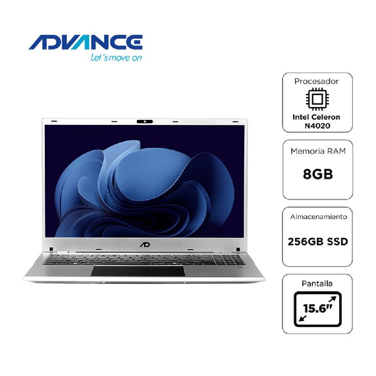Laptop NV9855 Celeron N4020 8GB 256GB SSD 15.6" Windows 11 Pro