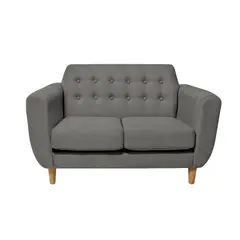 BARAKA HOME - Sofá Vintage Sofía 2 Cuerpos - Gris oscuro