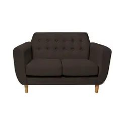 BARAKA HOME - Sofá Vintage Sofía 2 Cuerpos - Chocolate
