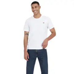 LEVIS - Polo Hombre Cuello Redondo Blanco