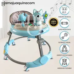 BABY - Andador con Tablero Musical «CATWALK» Sky Blue