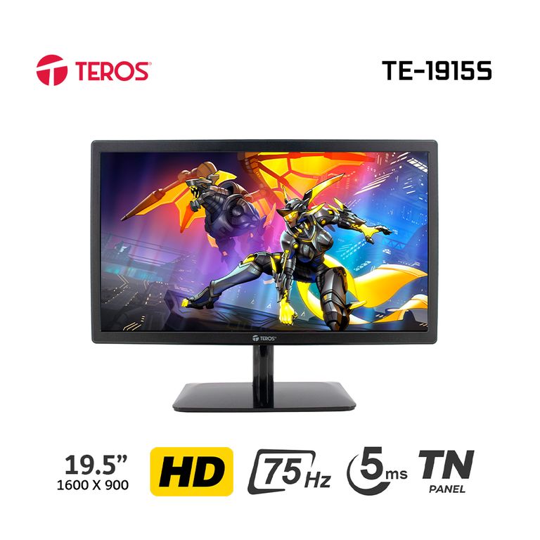 Monitor TE-1915S, 19.5" TN, 75Hz, 5 ms, HDMI/VGA