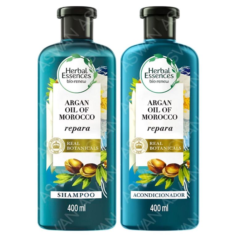 PACK 2 ARGAN SHAMPOO + ACONDICIONADOR 400ML - HERBAL ESSENCES