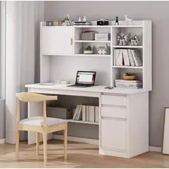 GENERICO - Escritorio de Madera Vintage Librero Mueble con Cajones Moderno ZZ-86