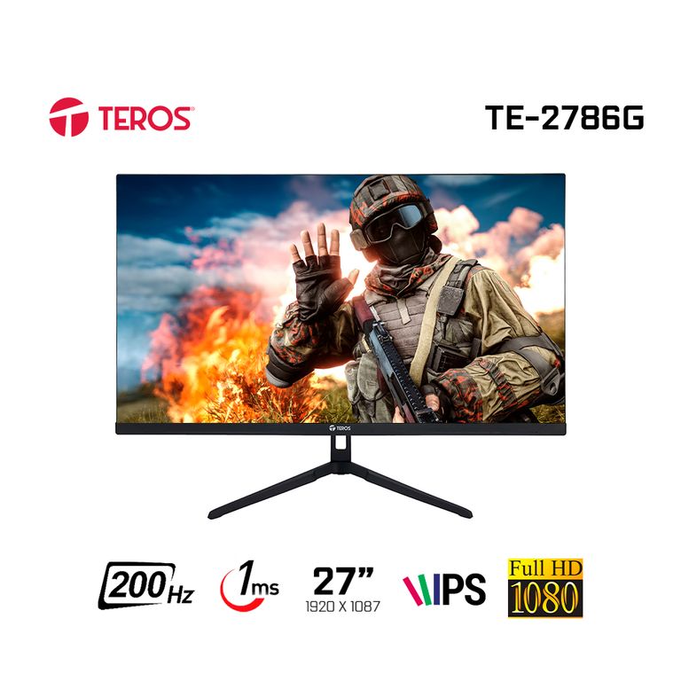 Monitor plano gaming TE-2786G 27FHD 200Hz HDMI DP FreeSync