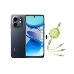 INFINIX - SMART 9 NEGRO - 3+3RAM 128GB+(OBSEQUIO DATA DE CABLE) - REGISTRADO
