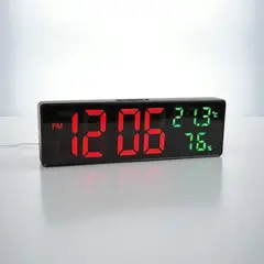 GENERICO - Reloj Digital Despertador Alarma LED Temperatura y Humedad
