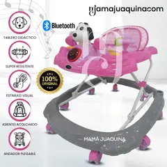 BABY - Andador Musical Plegable «SNOOPY MUSIC» Bluetooth Pink