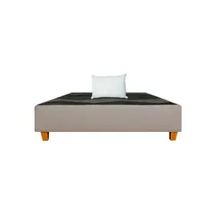 GENERICO - Box tarima reforzado color Beige oscuro - King 2 PIEZAS