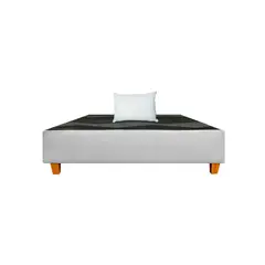 GENERICO - Box tarima reforzado color Gris claro - King 2 PIEZAS