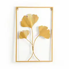 GENERICO - Cuadro Decorativo Metálico Dorado 3D Pared sala Moderna