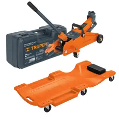 TRUPER - Gata lagarto 2 TN con maletin + cama de plastico 40"