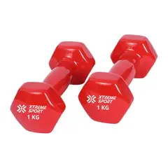 XTREME SPORT - Mancuernas Pesas De 1kg Fitness De Vinil X2