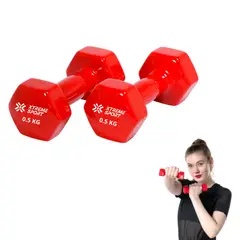 XTREME SPORT - Mancuernas Pesas De 0.5 kg Fitness De Vinil X2