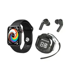 GENERICO - SMARTWATCH T900 PRO MAX L Negro+ AUDÍFONOS INALAMBRICOS AIR 39 Negro