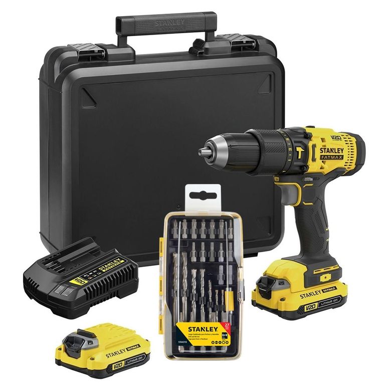 Taladro 1/2" 20V 2 Bat 1.5 Ah + Acc. 27 Piezas SCD711C2K-K3