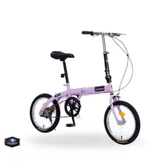 GENERICO - Bicicleta Urbana Plegable LILA ARO 20