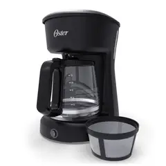 OSTER - Cafetera de 12 Tazas con Filtro permanente BVSTDCS12B-053