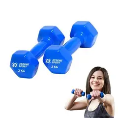 XTREME SPORT - Mancuernas Pesas De 2 kg Fitness De Vinil X2