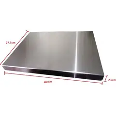 GENERICO - Tabla de picar en Acero inoxidable 400x275x250mm