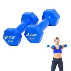 Xtreme Sport - Mancuernas Pesas De 5 kg Fitness De Vinil X2