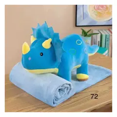 GENERICO - PELUCHE MANTA CON DISEÑO DE DINOSAURIO