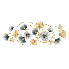 GENERICO - Adorno Metalico de pared Flores Decoración Arte Moderno Cuadro