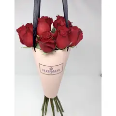 FLORALIA - Arreglo de Flores - Ramo 12 Rosas Rojas- Rosas