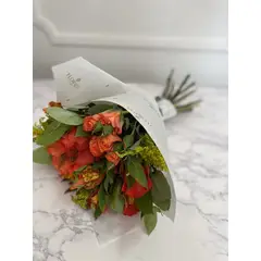 FLORALIA - Arreglo de Flores - Ramo 6 Rosas Naranja - Rosas