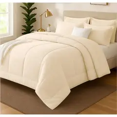 GENERICO - EDREDON KING COOZY SET CUADROS PERU PIMA + FUNDAS DE ALMOHADA