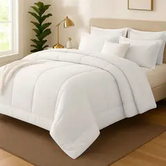 GENERICO - EDREDON KING COOZY SET CUADROS PERU PIMA + FUNDAS DE ALMOHADA