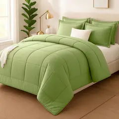 GENERICO - EDREDON KING COOZY SET CUADROS PERU PIMA + FUNDAS DE ALMOHADA