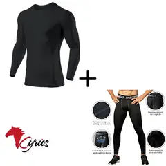 NO LOGO - Conjunto Pantalón Leggins + Polo Manga Larga Sport