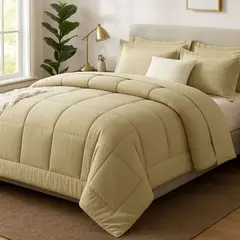 GENERICO - EDREDON QUEEN COOZY SET CUADROS PERU PIMA + FUNDAS DE ALMOHADA