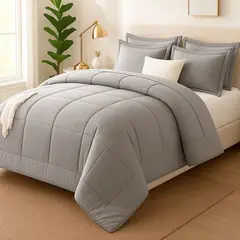 GENERICO - EDREDON QUEEN COOZY SET CUADROS PERU PIMA + FUNDAS DE ALMOHADA