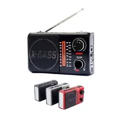EWTTO - Radio ET-R1477B Bluetooth Recargable con Doble Linterna