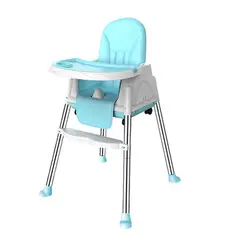 GENERICO - Silla de Comer para Bebé Multifuncional Evolutiva Celeste