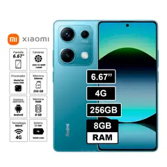 XIAOMI - Celular Redmi Note 14s 6,67 256GB 8GB RAM Cámara 200mpx - AZUL
