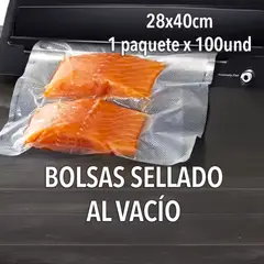 SM - BOLSAS DE SELLADO AL VACIO CORTADAS X100 UNDS 28X40CM