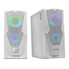 MICRONICS - Parlante MILANO WHITE MIC S310UW 2.0 RGB USB 2.5"