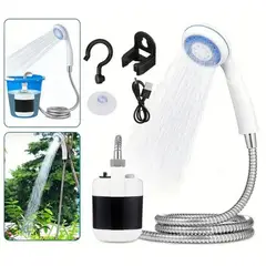 GENERICO - DUCHA PORTATIL CON BOMBA DE AGUA RECARGABLE